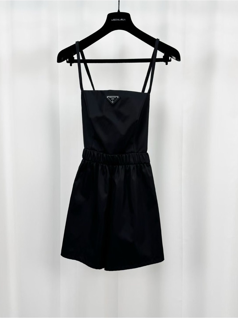Prada Black Black Strap One-Piece Bodysuit